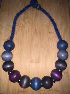 Vintage Boho Wooden Necklace